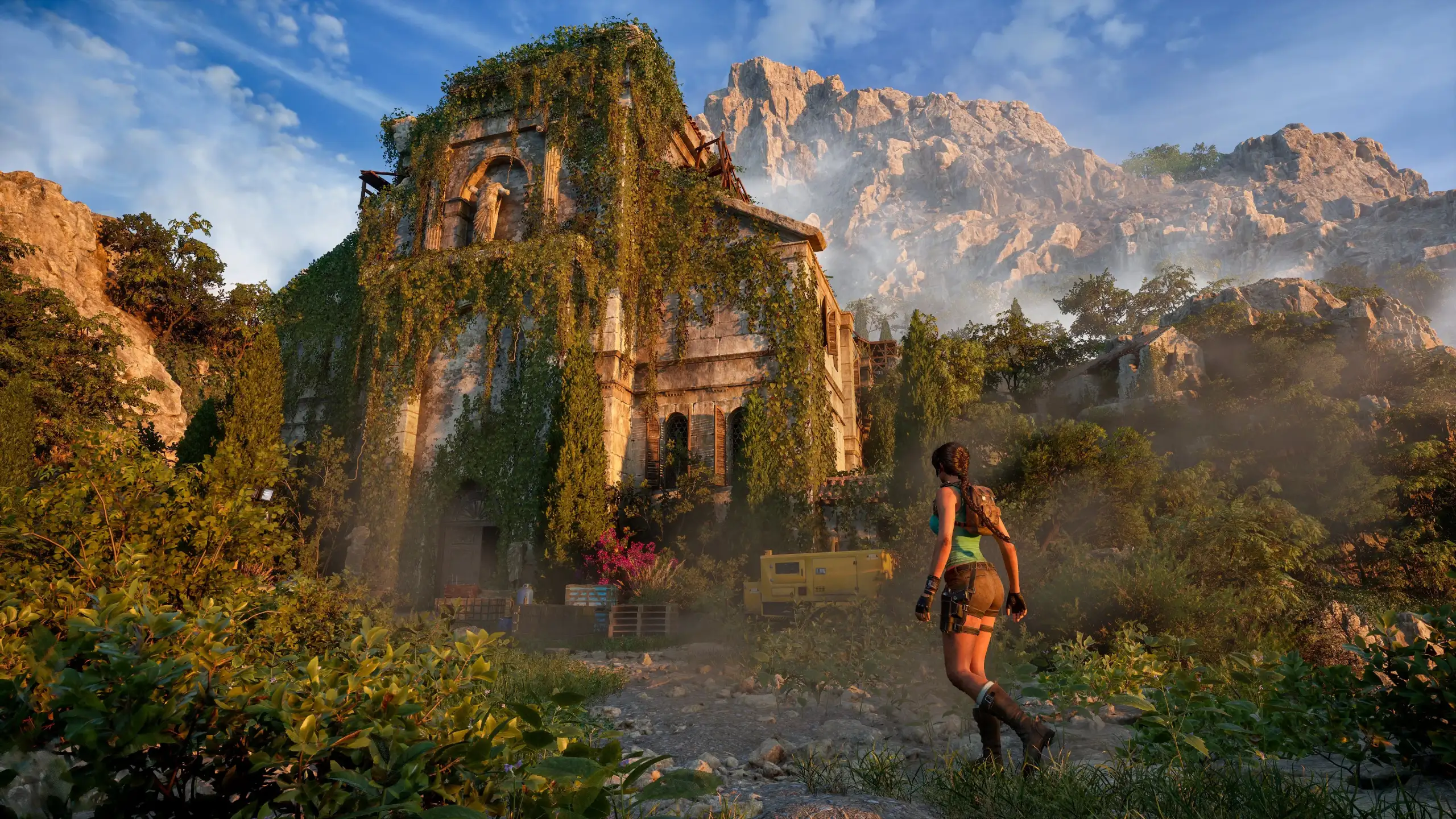Exterior del monasterio de San Francis Folly en Grecia en Tomb Raider Legacy of Atlantis