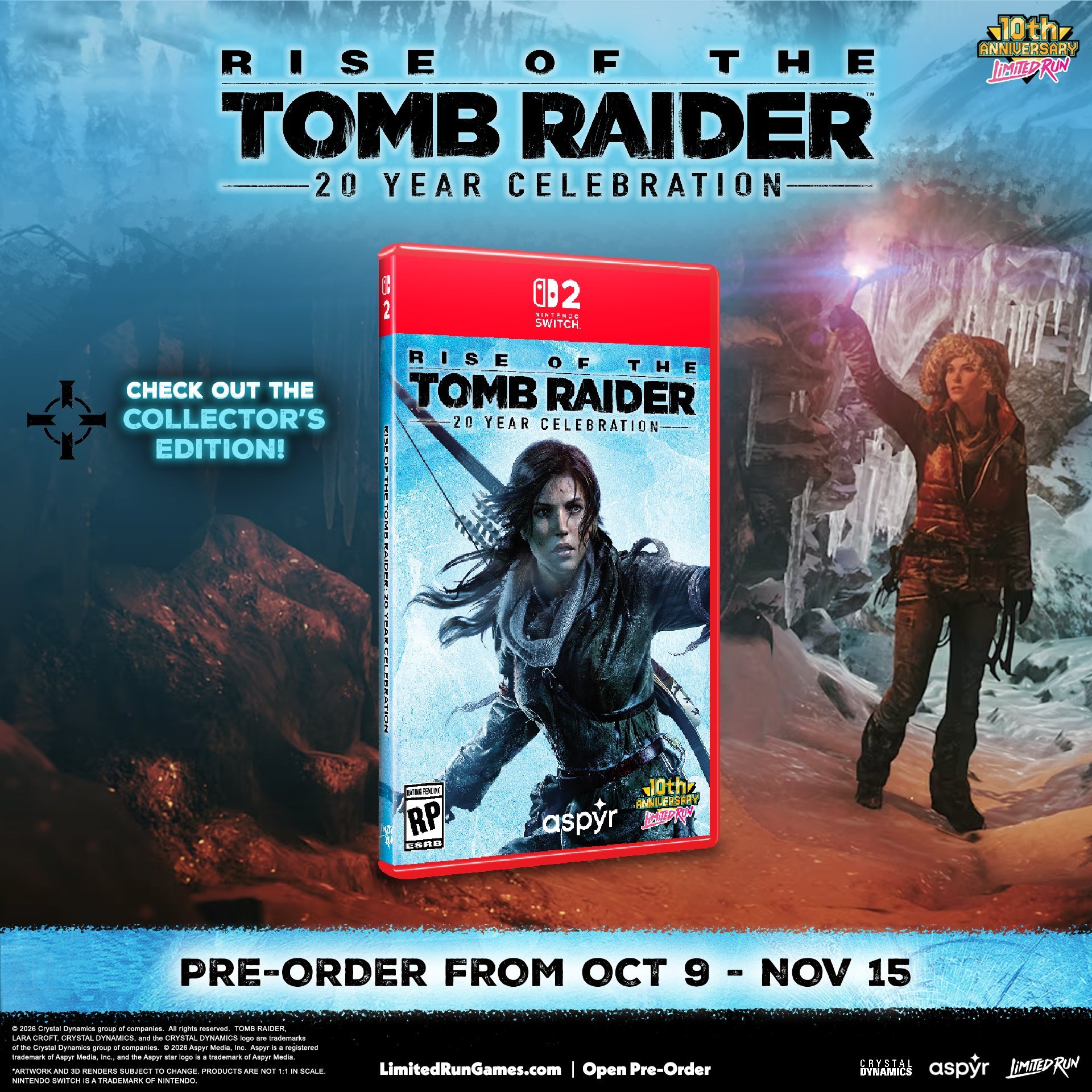 Edición física de Rise of the Tomb Raider para Nintendo Switch 2 destacada en el Diario del Explorador