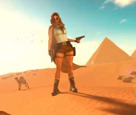 Captura fotográfica artística de Tomb Raider 4 por doppelzgz
