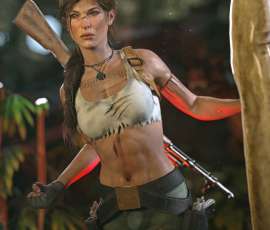 Lara Croft en ilustración conmemorativa reunificada de Tomb Raider 3